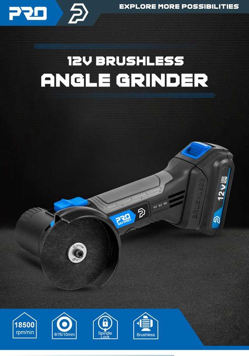 857 - Mini rebarbadora 12v 18500rpm bateria 2000mah discos 10mm