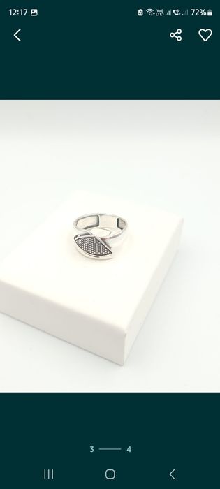 Srebrny pierścionek pr 925 oksydowane nowe