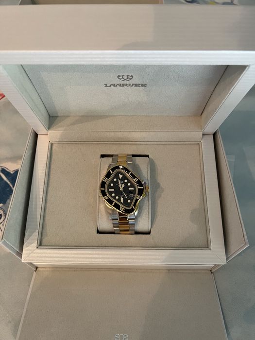 Relogio Laarvee Silver & Golden Precision Steel