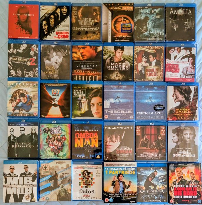 Blu-ray 2D e 3D de coleção