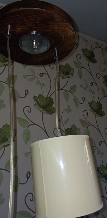Lampa  wisząca z abażurem