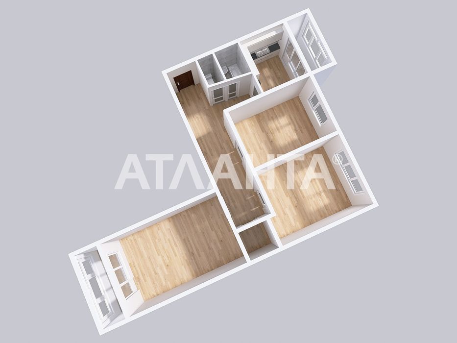 Комфортна трикімнатна квартира у пішій доступності до центру