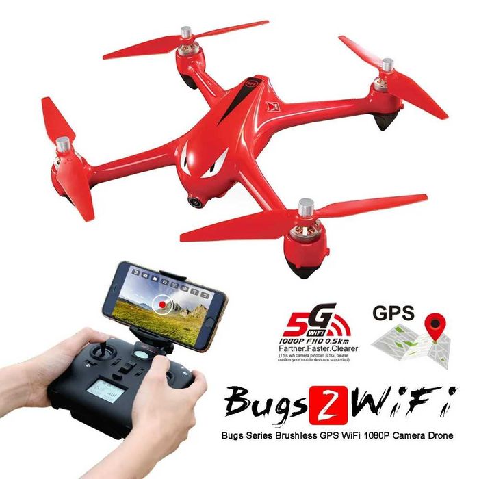 Drone MJX Bugs 2 B2W com GPS e Câmara Full HD 1080p - Impecável!