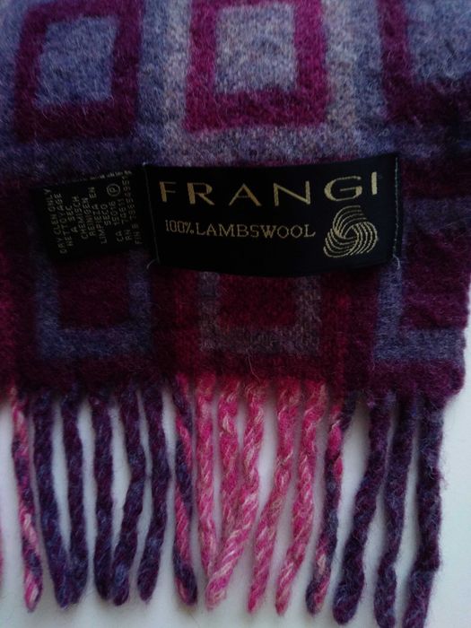 FRANGI ,szalik damski, 100 % LAMBSWOOL , róż