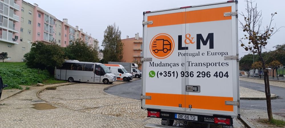 Mudanças e transportes em Portugal e Europa. Orçamento imediato.
