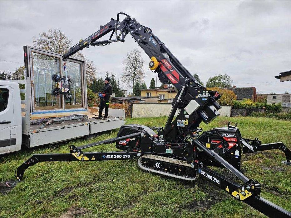 Mini żuraw TB7002 - udźwig 3100kg - zasięg w pionie max. 18.8m