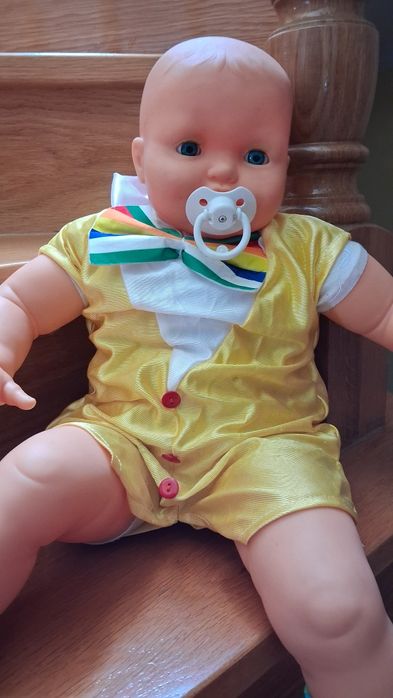 Boneco grande com 55 cm com chucha  antigo usado