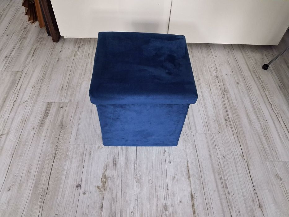 Puf niebieski  otwierany