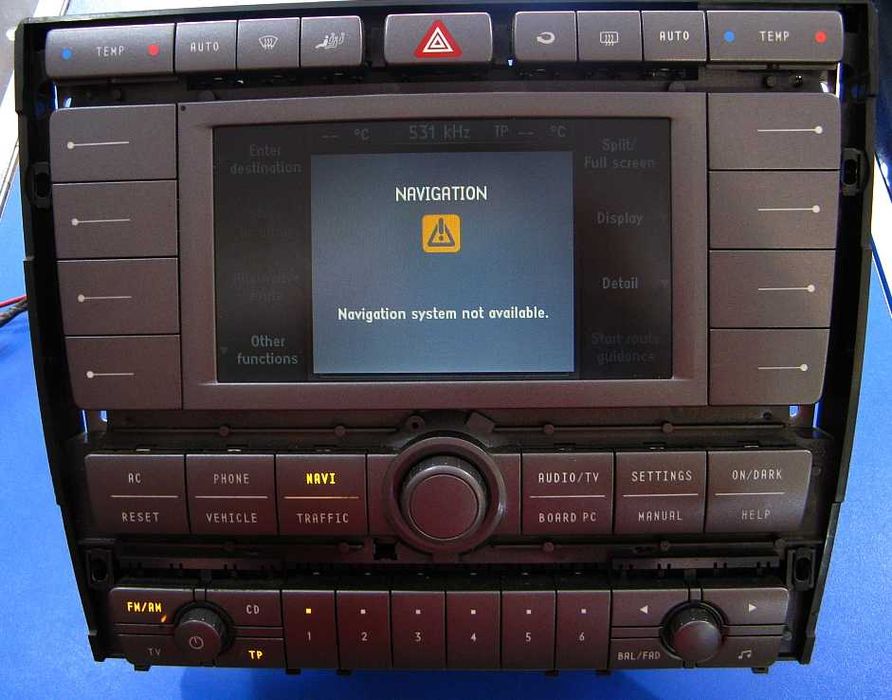 Phaeton radio panel wyświetlacz nawigacja GP0 GP1