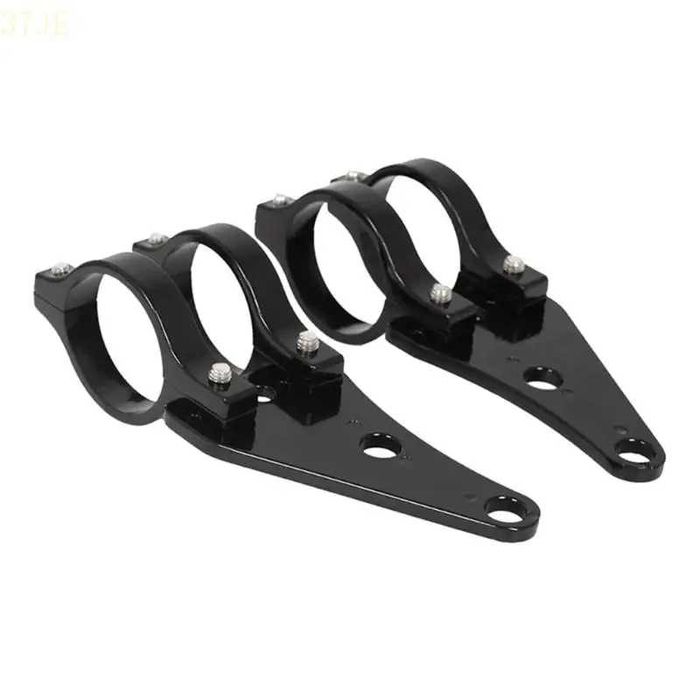 Suportes de Farol Universais 41 mm para Bainha - Alumínio Preto