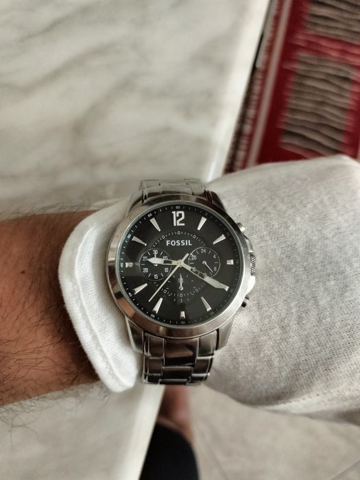 Часы Fossil fs4532 chronograph, Romanson titanium , годинник Swiss