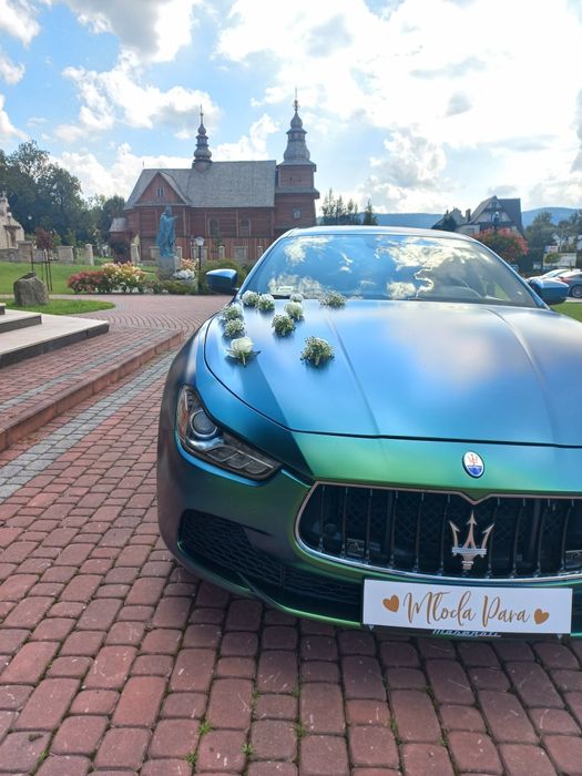 Auto/samochód do ślubu,wesele Maserati Ghibli.Jedyne takie!!