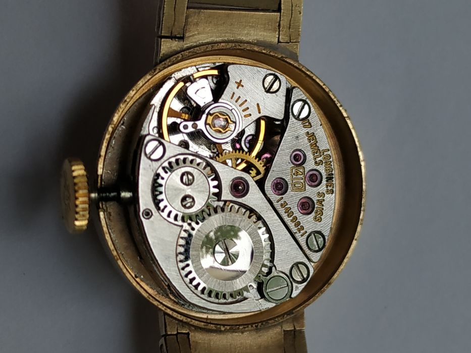 Oryginalny złoty szwajcarski zegarek Longines