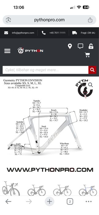 Rower szosowy carbon PYTHON STEALTH team editon