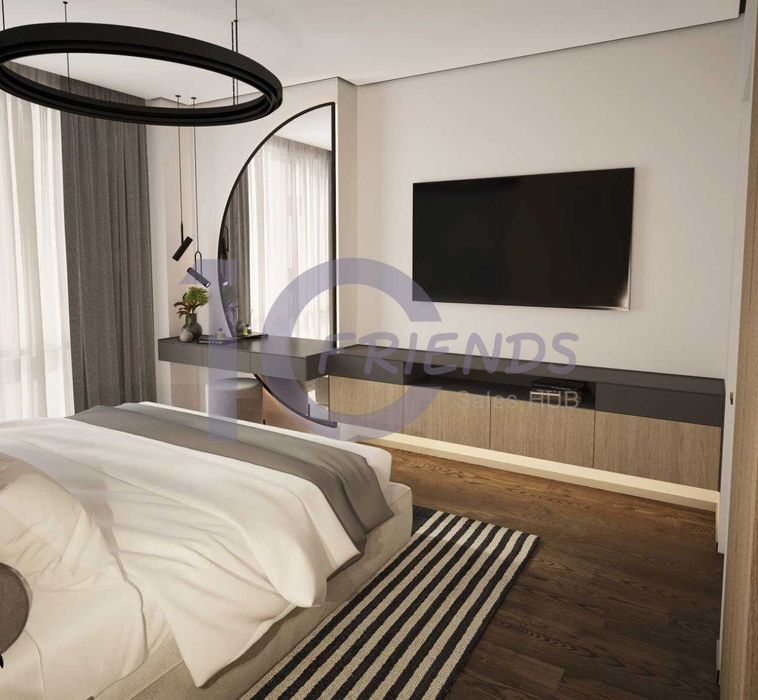 Панорамна двокімнатна квартира в ЖК Метрополіс з чорновим оздобленням