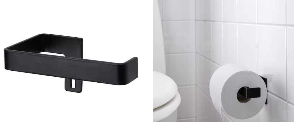 SKOGSVIKEN Towel rail, black, 23 ½ - IKEA