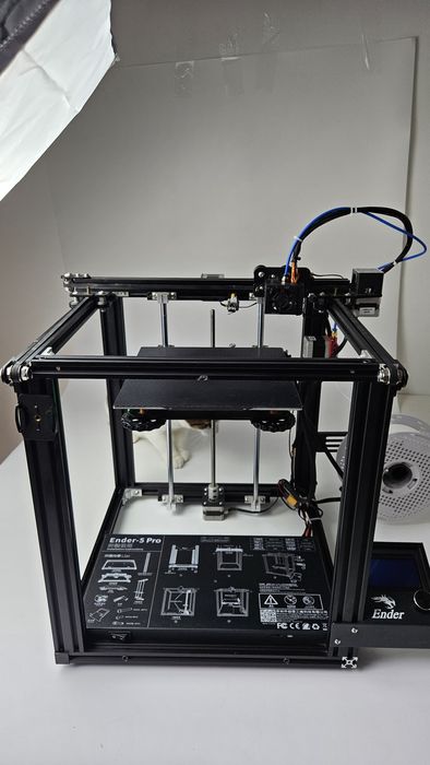 Drukarka 3D Creality Ender 5 Pro – Cicha płyta SKR MINI E3 V3, modyfikacje, stan idealny