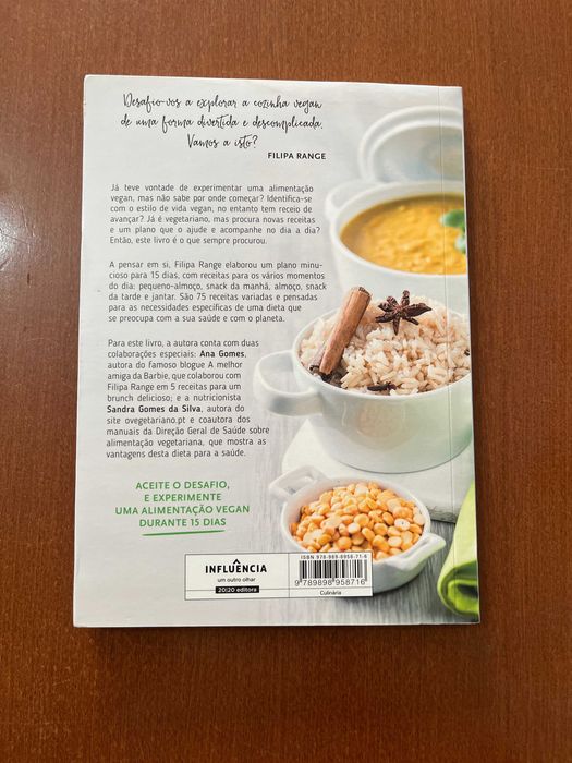 Desafio Vegan em 15 Dias de Filipa Range - Autografado