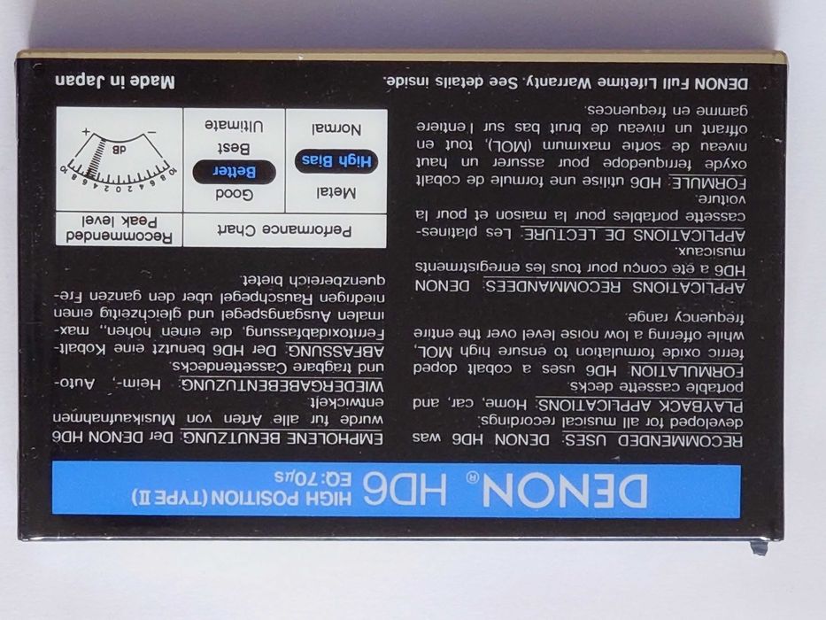 Denon HD6 90 model na lata 1988/90 na rynek Europejski