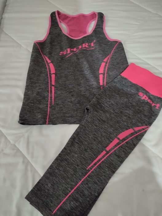 Fato treino conjunto para ginástica senhora. Novo