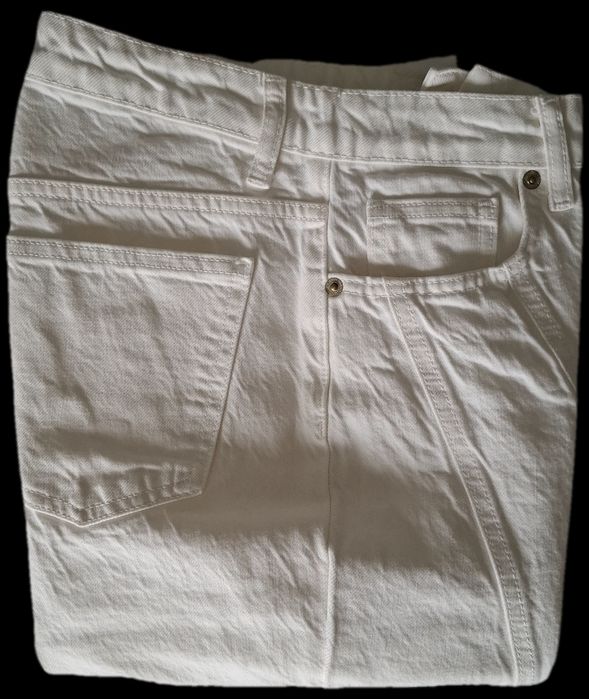 Spodnie jeans ZARA białe r. S