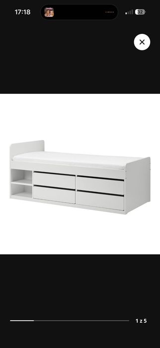 Łóżko ikea slakt