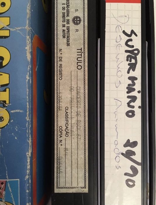 Cassetes VHS anos 80 e 90 (vintage antigas e raras algumas)
