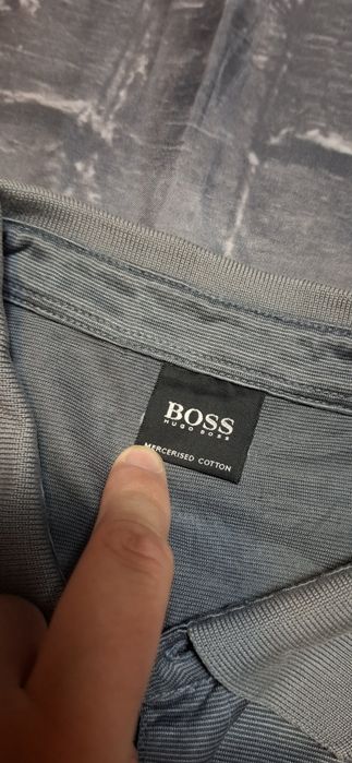 Hugo Boss koszulka polo męska polówka logo premium