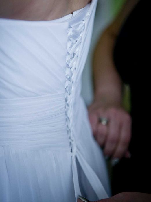 Suknia ślubna fasson M/L