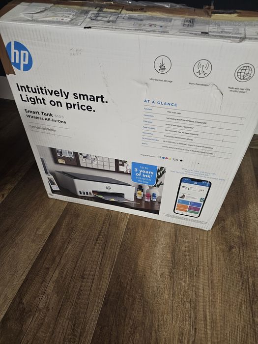 Drukarka HP smart tank 5105 3w1 skaner