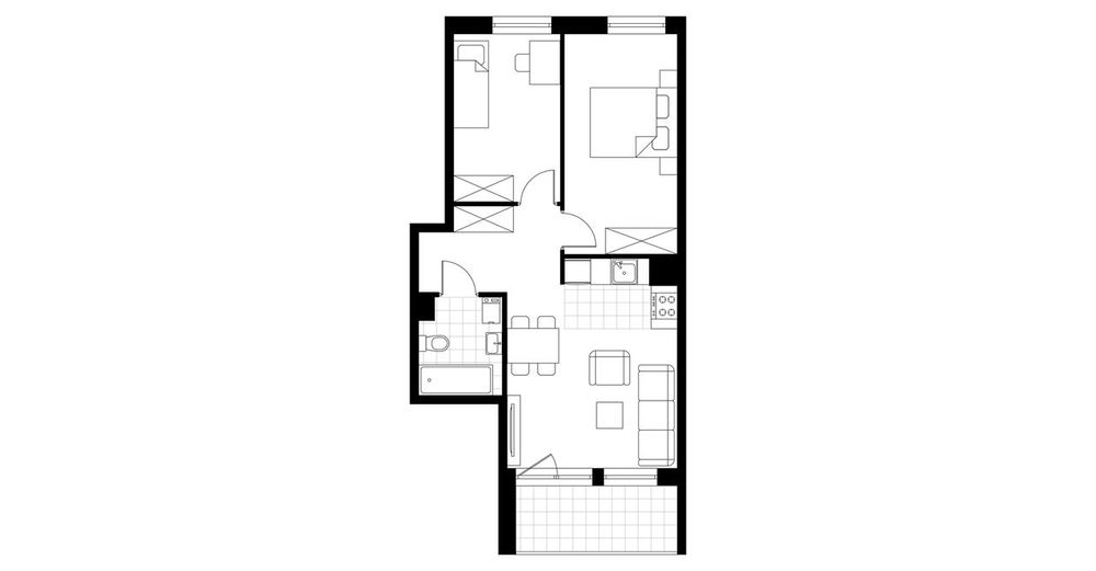 3-pokojowe mieszkanie 49m2 + balkon Bezpośrednio