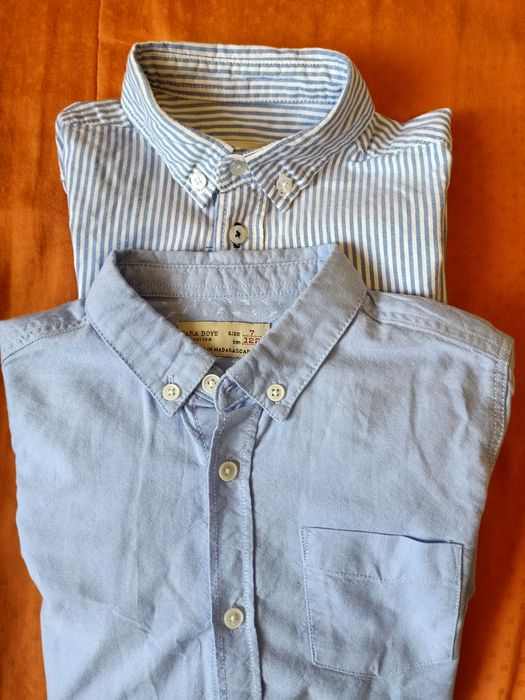 Lot of 2 boys' shirts, size 7 years