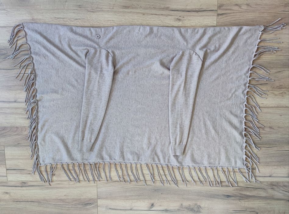 Ponczo sweter kardigan rozmiar S/M
