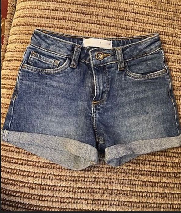 Стильные джинсовые шорты Zara / стильні джинсові шорти