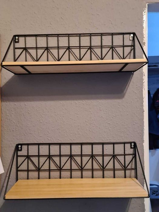 Loftowa dekoracja ścienna kwietnik dom 2 sztuki