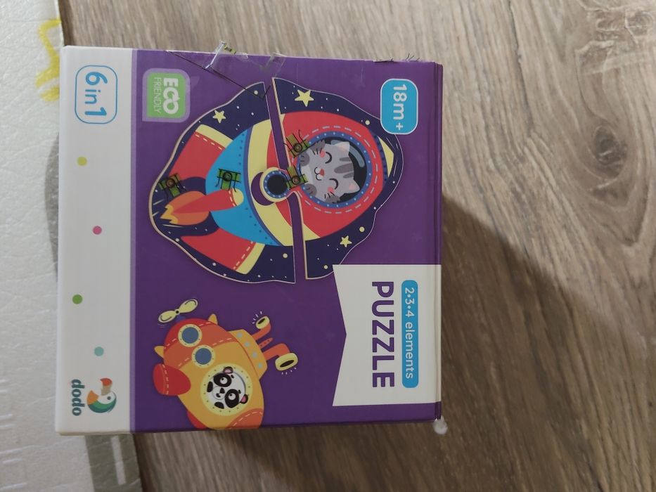 Пазли dodo 6в 1 на 3,2,1 елементи