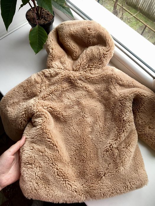 Шубка Next 98/104 коричнева демі шубка 98/104