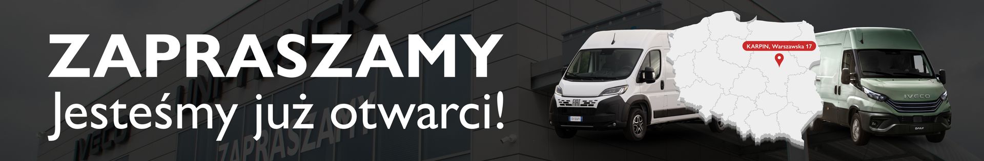 ⭐⭐⭐AUTORYZOWANY DEALER⭐⭐⭐AUTA DOSTAWCZE⭐⭐⭐IVECO⭐⭐⭐FIAT PROFESSIONAL top banner