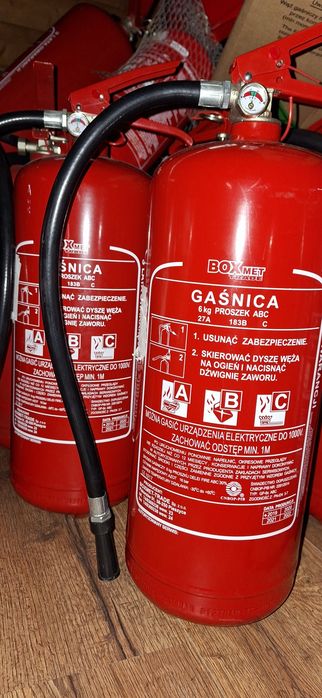 Gaśnica proszkowa gp6xabc 6kg zbiornik p.poż