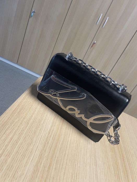 Torebka Karl czarno srebrna