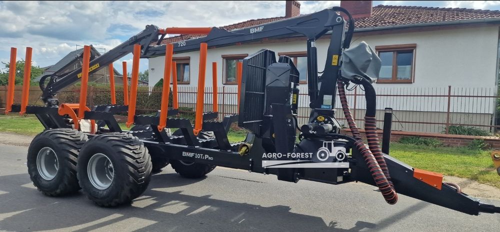 Żuraw HDS BMF 720 do Przyczepa Leśna Zrywkowa BMF 10T2 BMF 12T2Pro 8T2