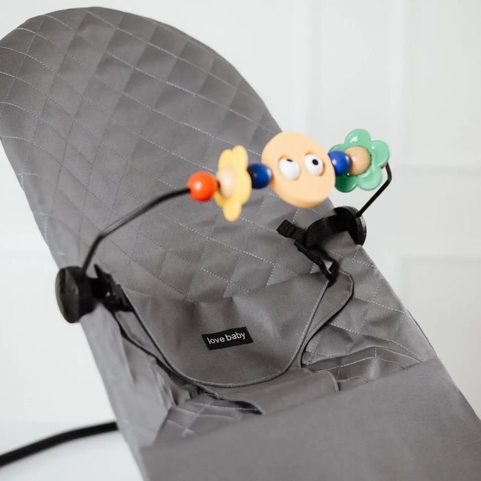 Дитячий шезлонг Love baby. Гойдалка для дитини. Шезлонг дитячий