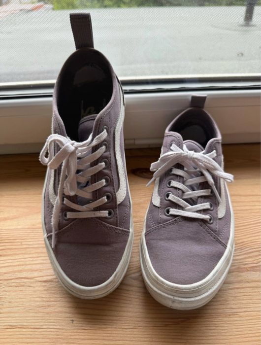 Trampki buty vans old school 38/39 fioletowe platforma