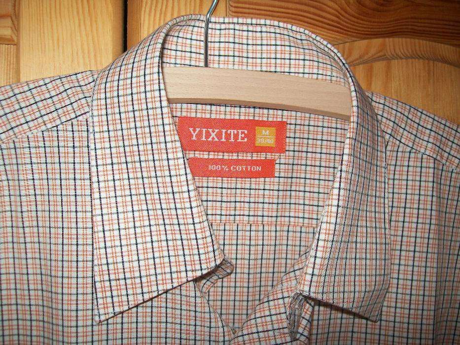 koszula męska w kratkę M