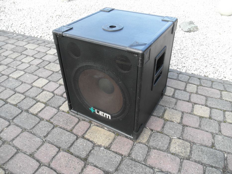 Subwoofer aktywny LEM LPS crossover. Made in ITALY. Bas, Subbas.