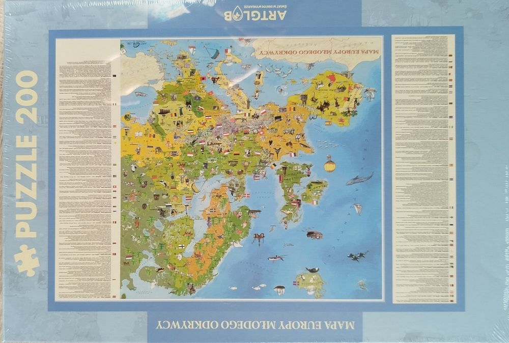 Puzzle mapa europy