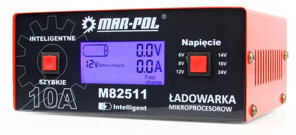 Prostownik MIKROPROCESOROWY Akumulator ładowarka 6V -24V 10 A