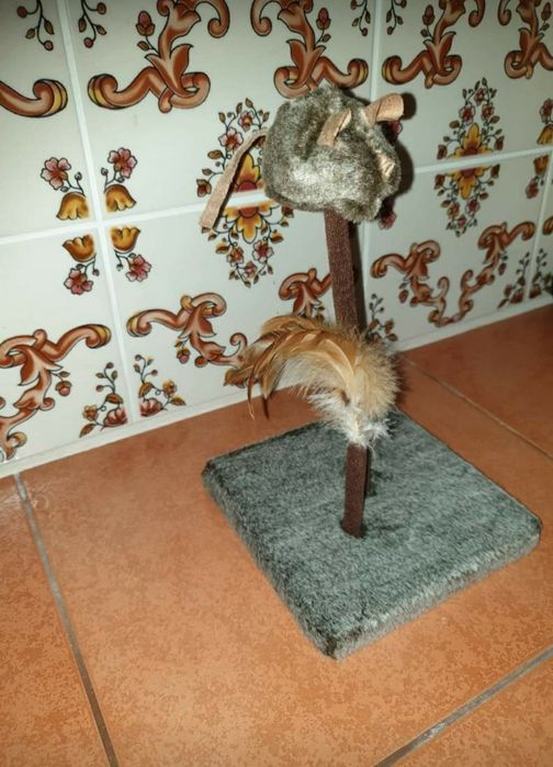 Brinquedo com rato para gato (novo)