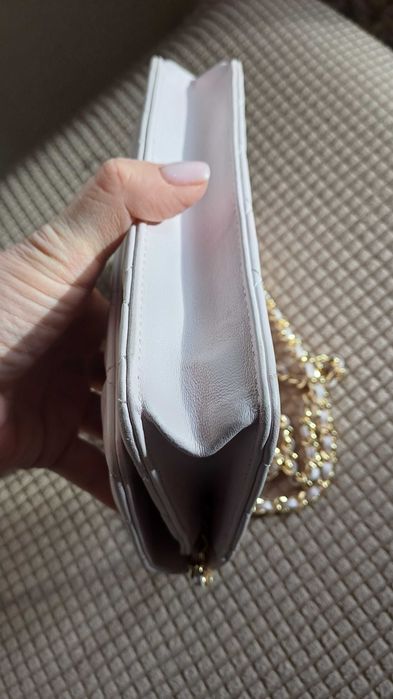 Chanel wallet on chain skóra