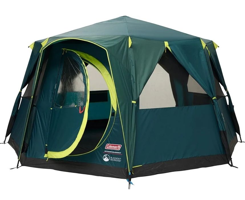 Coleman rodzinny namiot ośmiokątny dla 8 osób, na festiwale, z 2 drzwi
